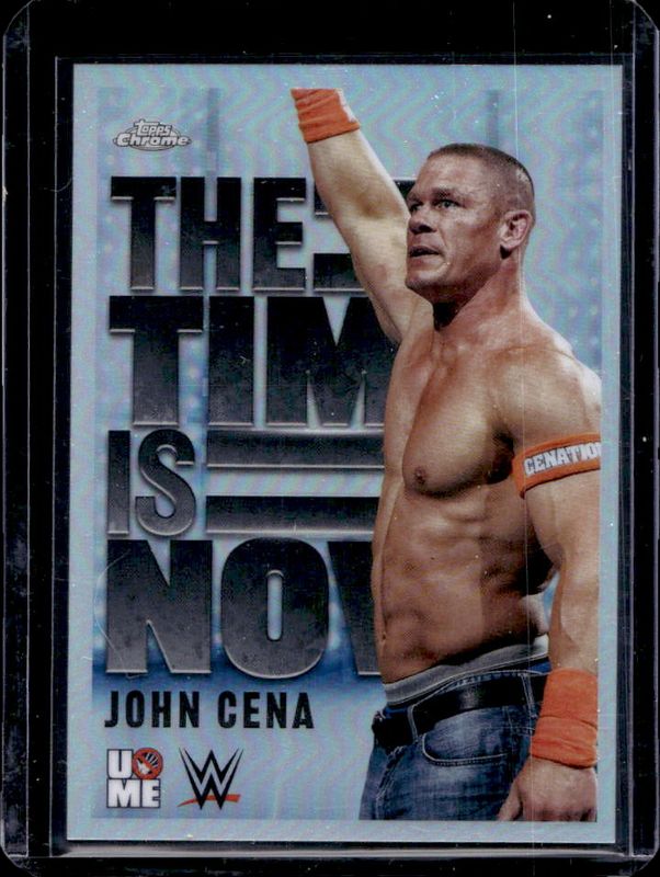John Cena 2025 Topps Chrome WWE #TIN-17 The Time Is Now RAW