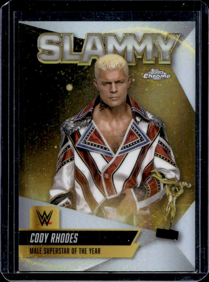 Cody Rhodes 2025 Topps Chrome WWE #SMY-CRD Slammy Price Guide - Sports ...