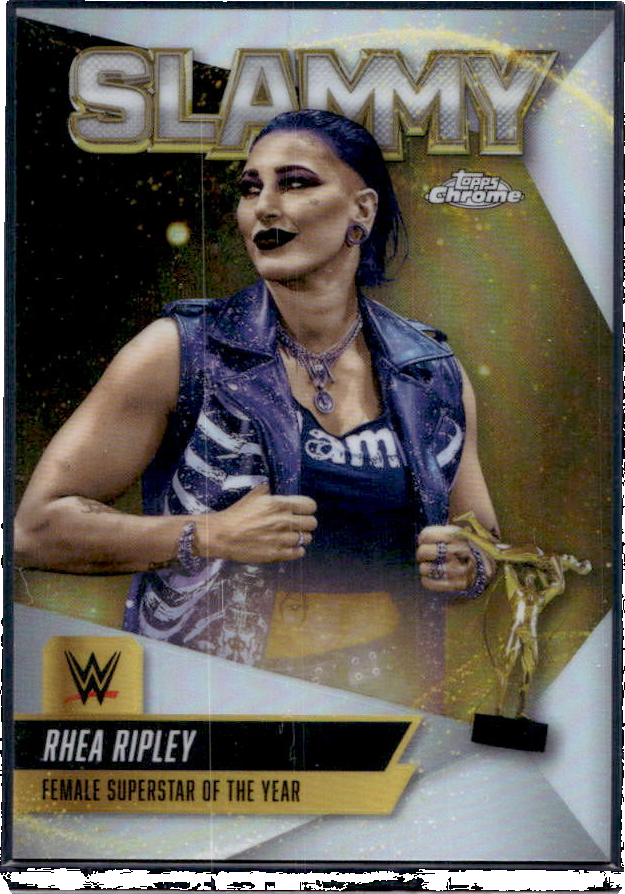 Rhea Ripley 2025 Topps Chrome WWE #SMY-RRP Slammy Price Guide - Sports ...