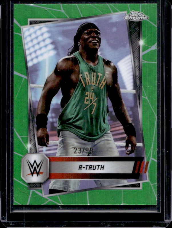 2025 Topps Chrome WWE #97 Green Refractor /99