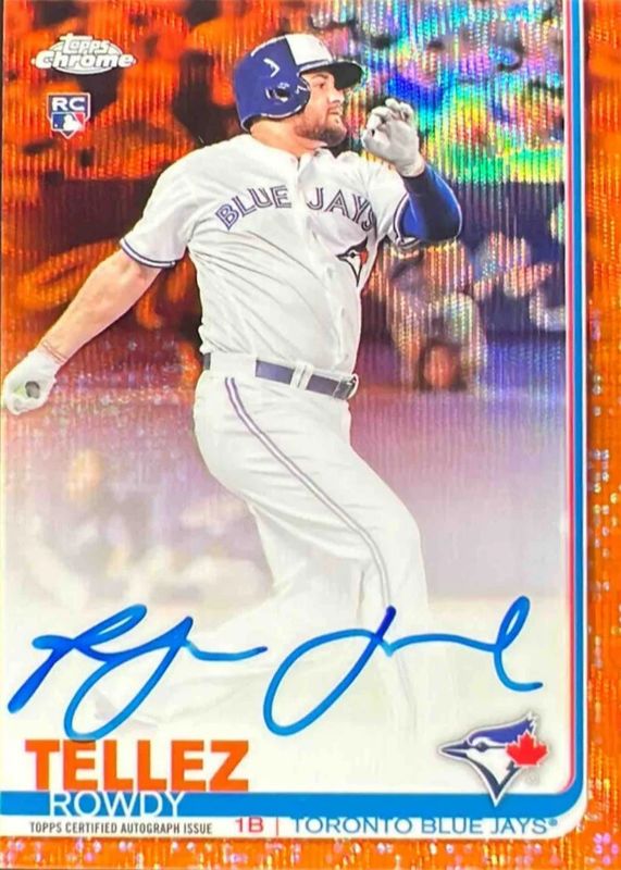 2019 Topps Chrome #RA-RT Rookie Auto - Orange Wave Refractor /25