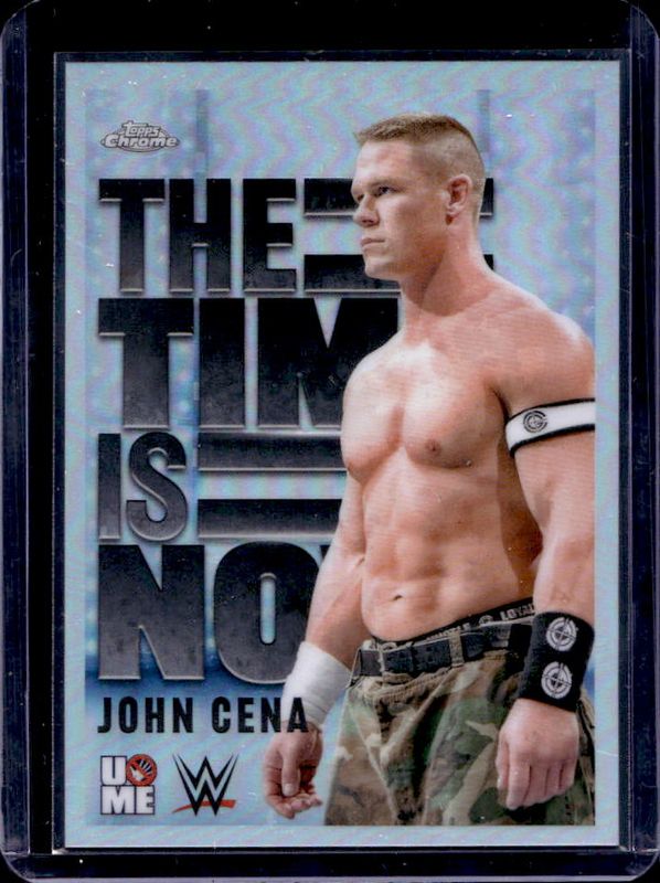 John Cena 2025 Topps Chrome WWE #TIN-6 The Time Is Now RAW