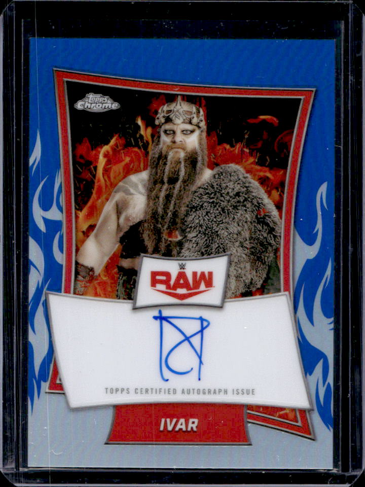 Ivar 2025 Topps Chrome WWE #RBA-IVA Red Brand Autographs - Blue