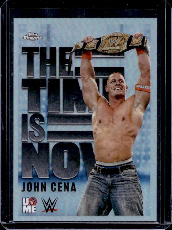 John Cena 2025 Topps Chrome WWE #TIN-16 The Time Is Now RAW