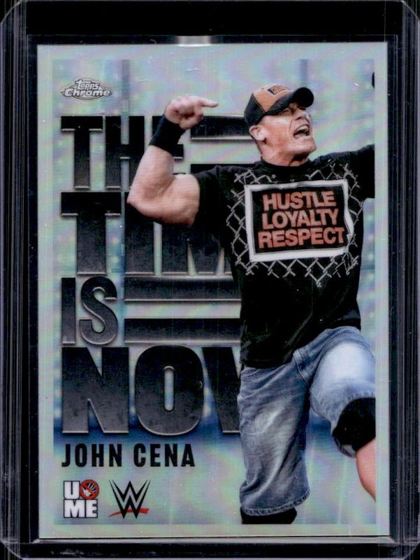 John Cena 2025 Topps Chrome WWE #TIN-11 The Time Is Now RAW