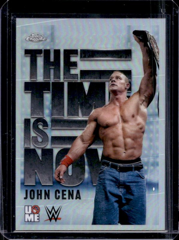 John Cena 2025 Topps Chrome WWE #TIN-18 The Time Is Now RAW