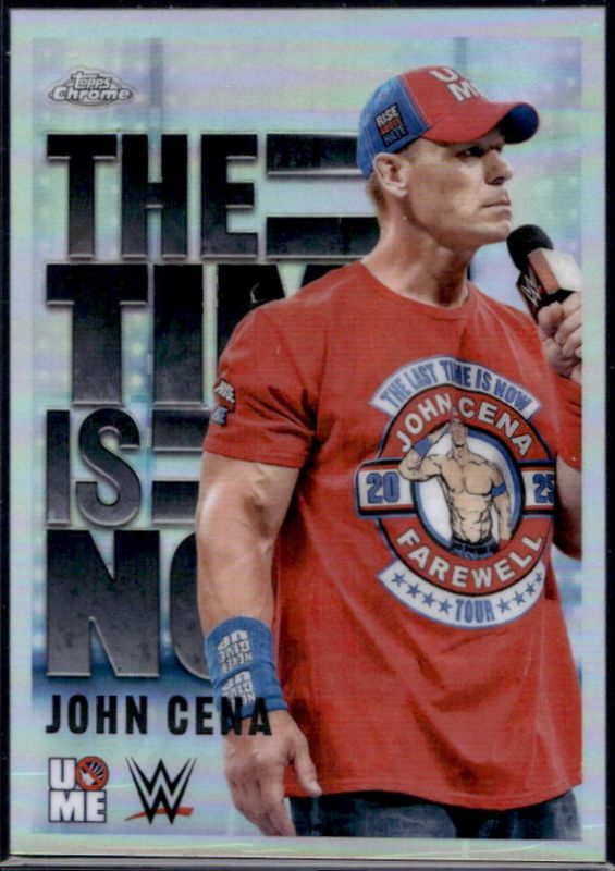 John Cena 2025 Topps Chrome WWE #TIN-25 The Time Is Now RAW