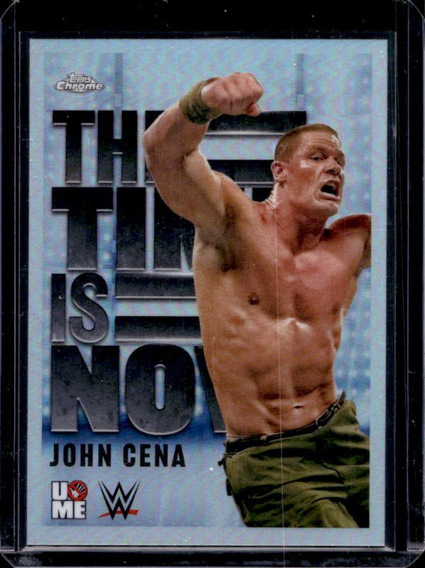 John Cena 2025 Topps Chrome WWE #TIN-9 The Time Is Now RAW