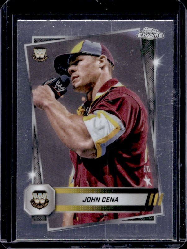 John Cena 2025 Topps Chrome WWE #16 Base RAW