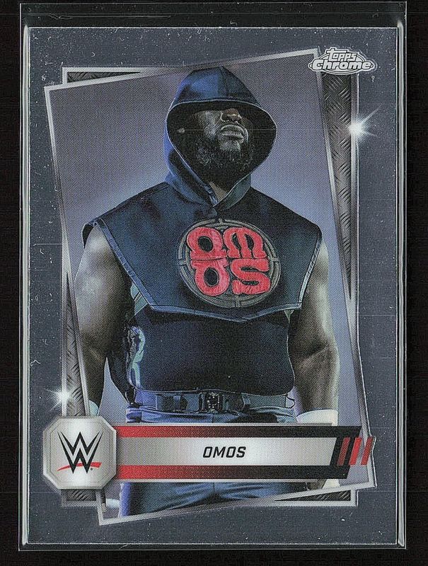 Omos 2025 Topps Chrome WWE #53 Base RAW