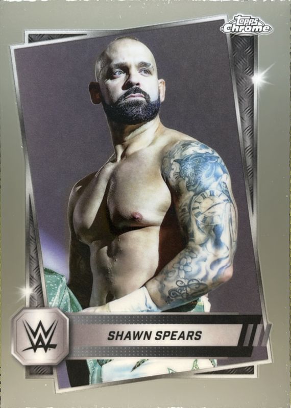 Shawn Spears 2025 Topps Chrome WWE #30 Base RAW