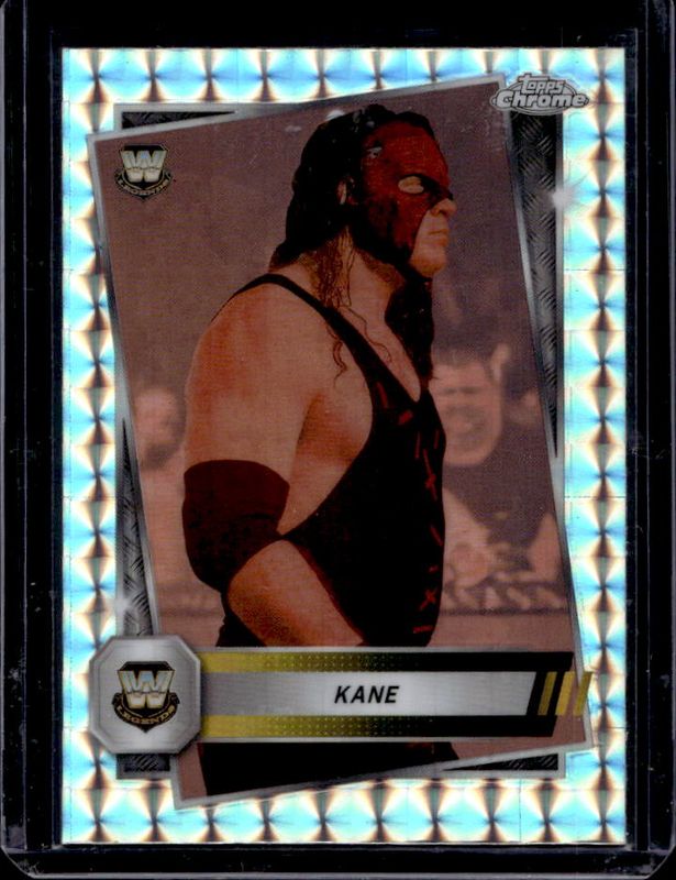 Kane 2025 Topps Chrome WWE #4 Geometric Refractor RAW