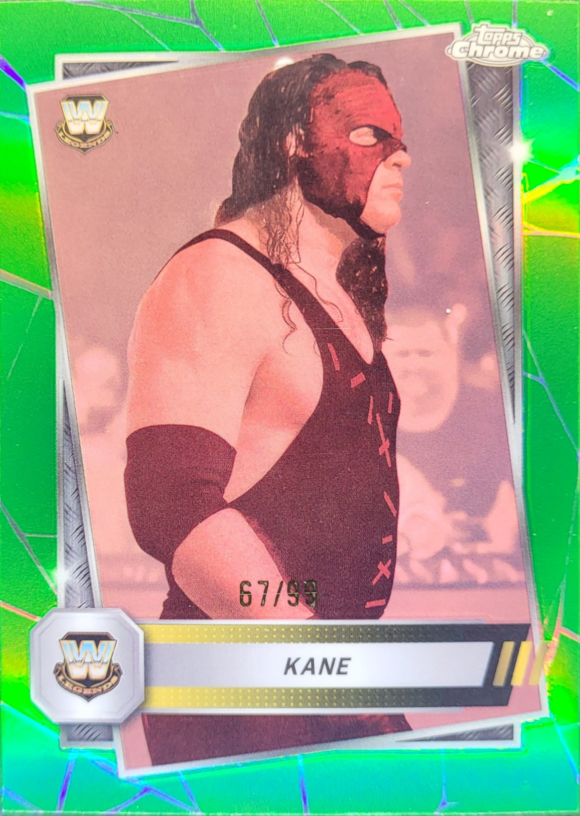 Kane 2025 Topps Chrome WWE #4 Green Refractor /99 Price Guide - Sports ...