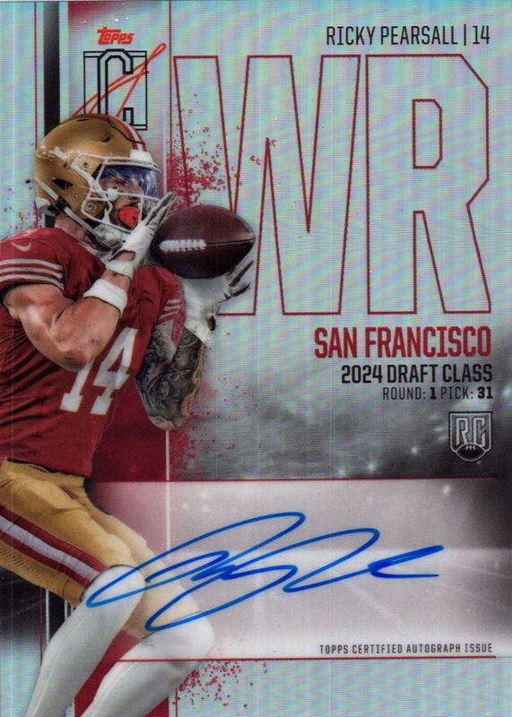 Ricky Pearsall 2024 Topps Signature Class #RCV-RP Rookie Chrome Autographs RAW