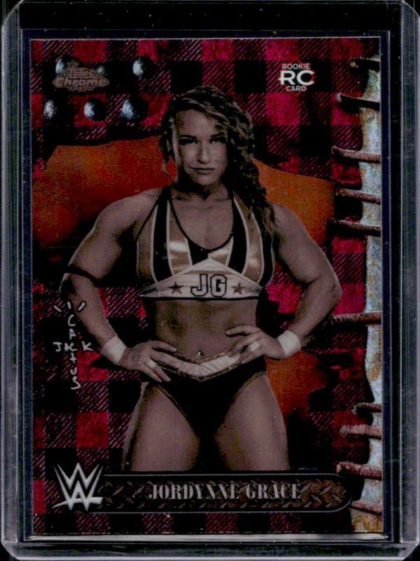 2025 Topps Chrome WWE x Cactus Jack #69 Red & Black Refractor