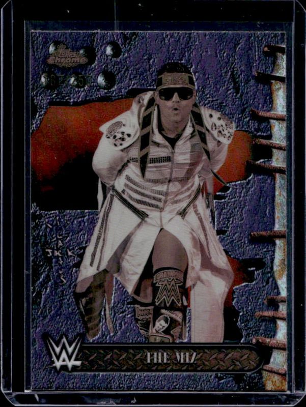 The Miz 2025 Topps Chrome WWE x Cactus Jack #96 Purple Refractor /250 RAW