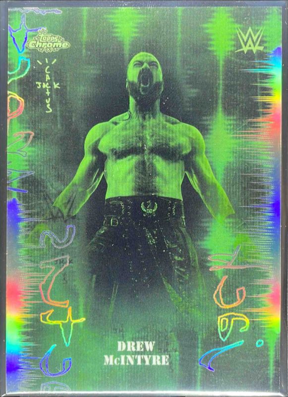 Drew McIntyre 2025 Topps Chrome WWE x Cactus Jack #KON-10 Kings Of The Night RAW