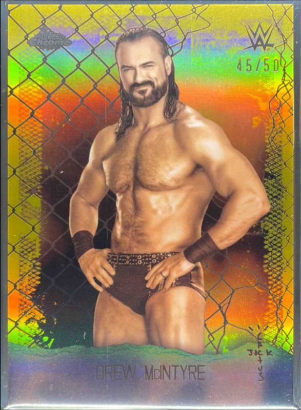 Drew McIntyre 2025 Topps Chrome WWE x Cactus Jack #AOK-52 Astroknights - Gold Refractor /50 RAW
