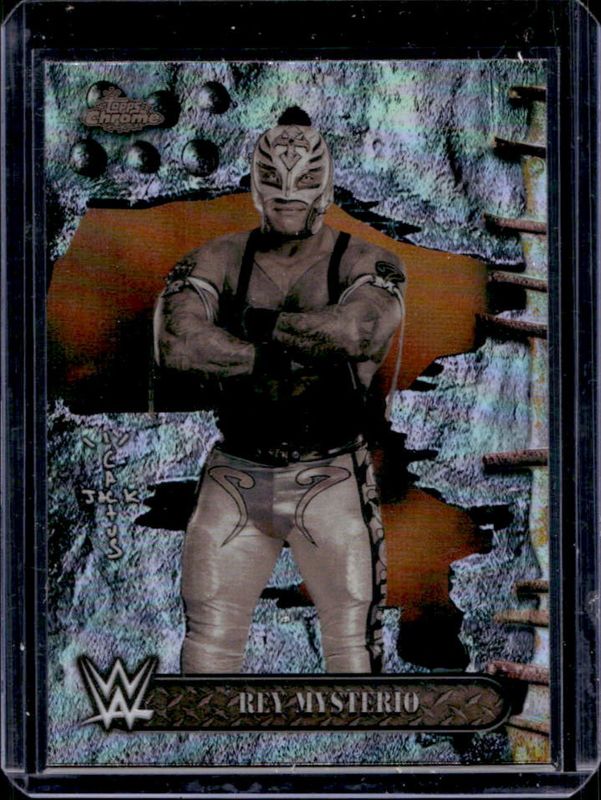 Rey Mysterio 2025 Topps Chrome WWE x Cactus Jack #6 Refractor RAW