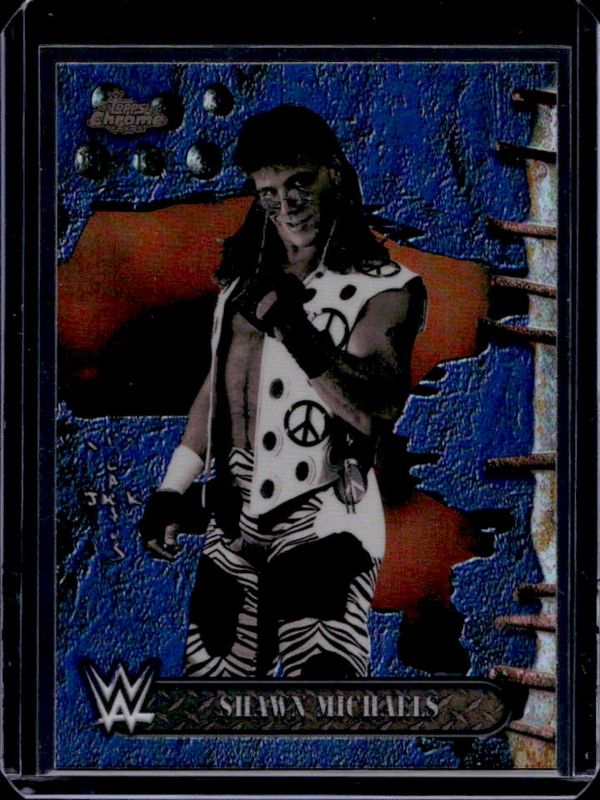 Shawn Michaels 2025 Topps Chrome WWE x Cactus Jack #80 Blue Refractor /150 RAW