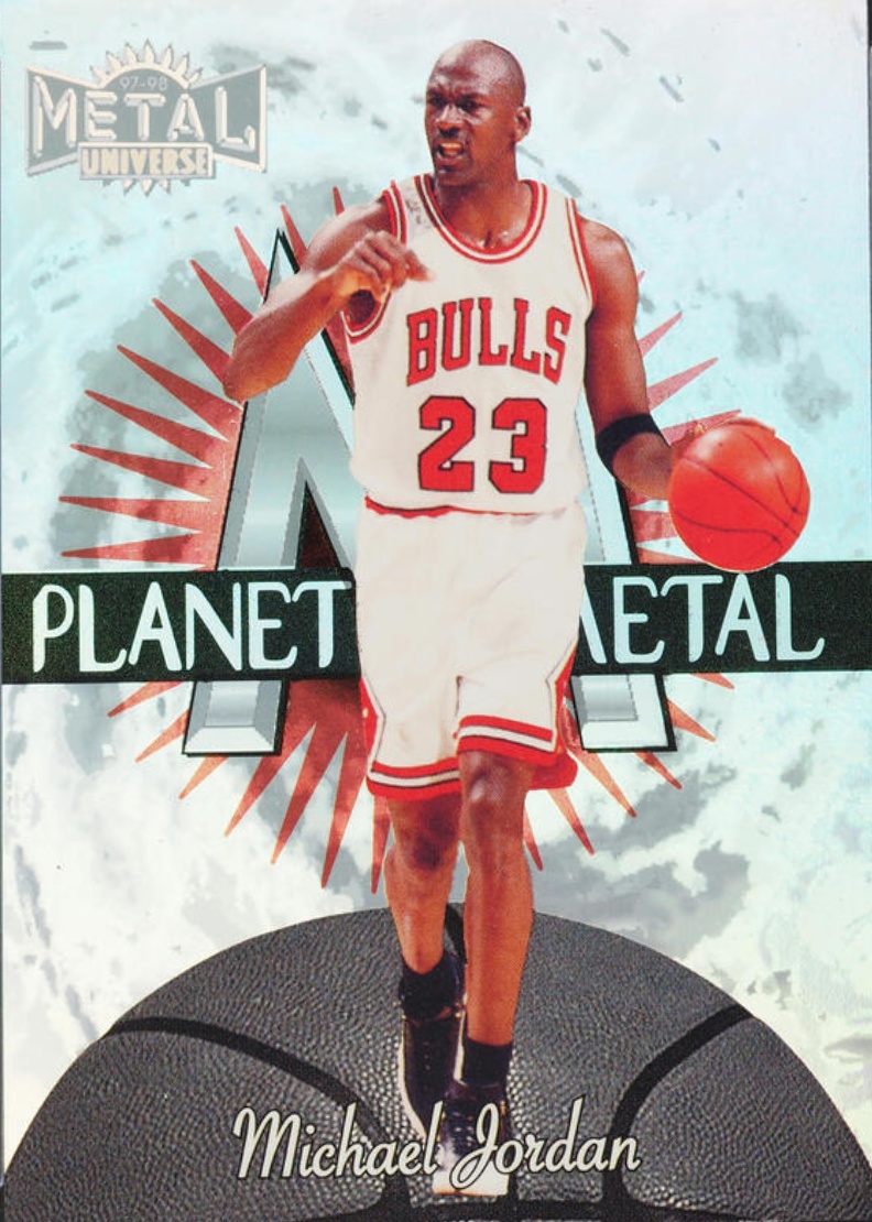 Michael Jordan 1997 Metal Universe #1 Planet Metal Price Guide