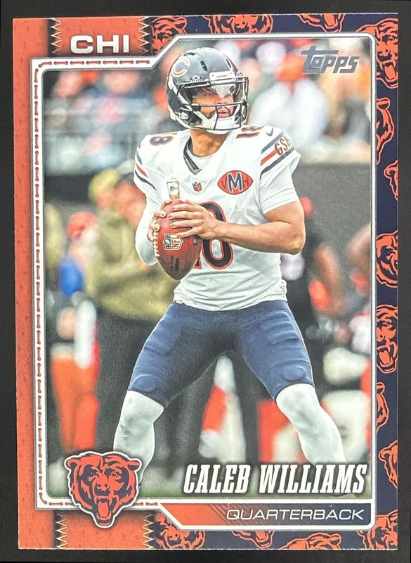 Caleb Williams 2026 Topps Flagship #35 Team Color Border Variation ...