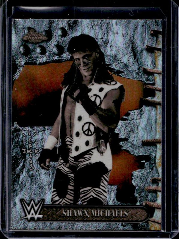 Shawn Michaels 2025 Topps Chrome WWE x Cactus Jack #80 Refractor RAW