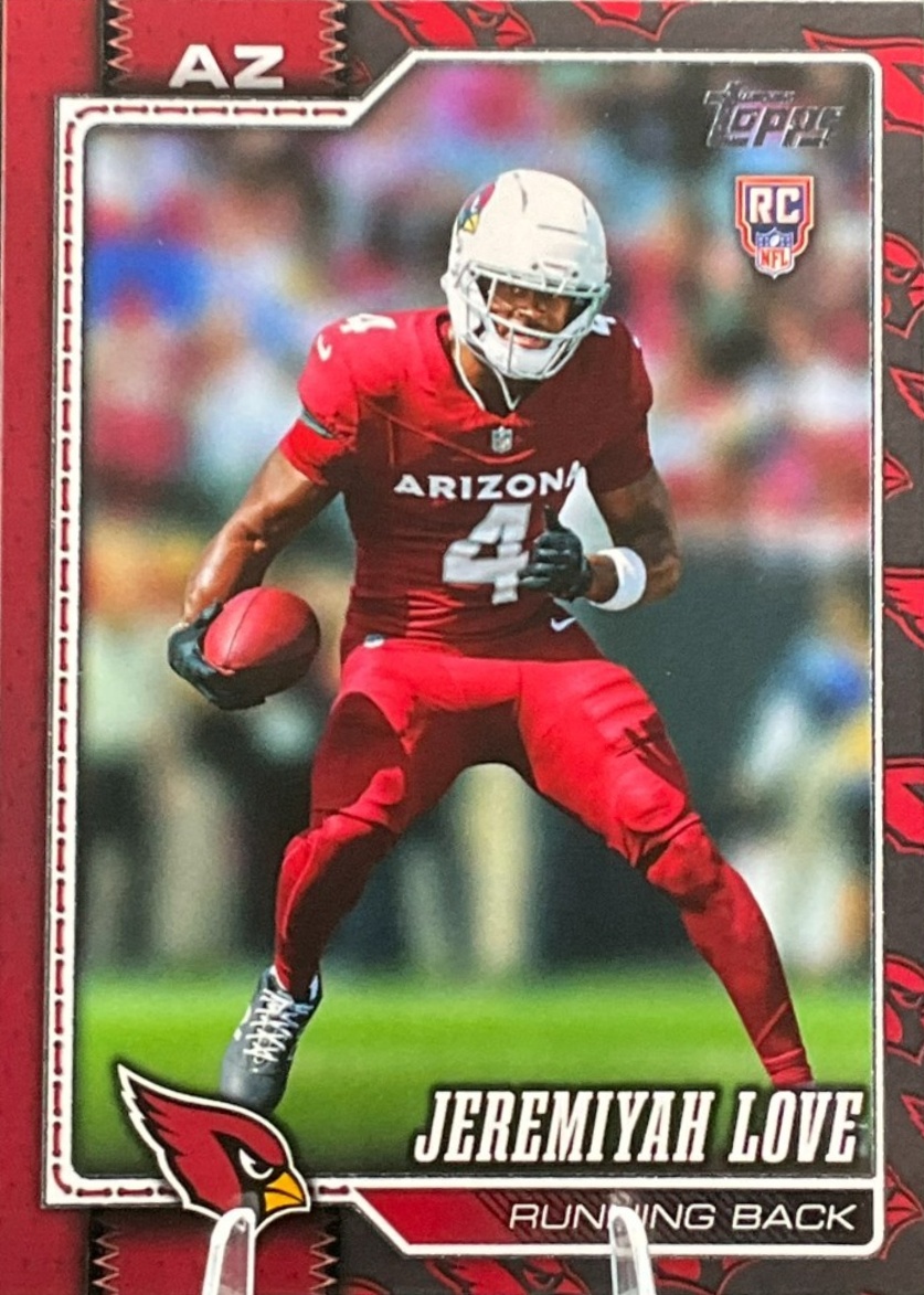Jeremiyah Love 2026 Topps Flagship #309 Team Color Border Variation ...
