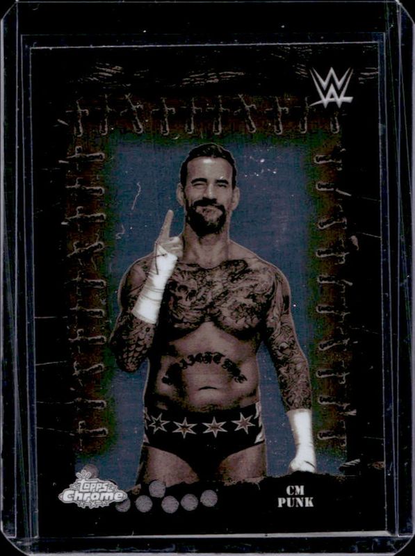 CM Punk 2025 Topps Chrome WWE x Cactus Jack #FMP-31 Famed Phantoms RAW