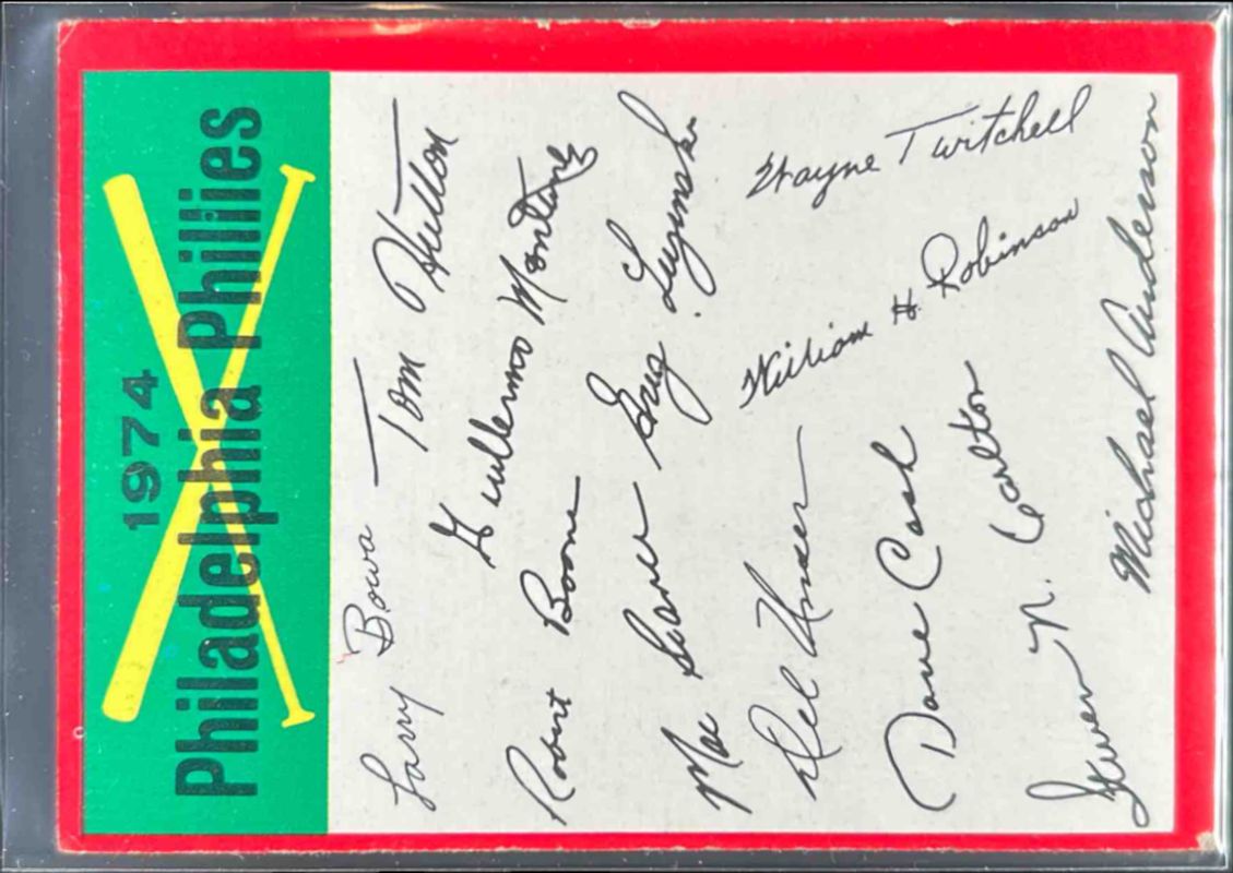 1974 Topps Team Checklists