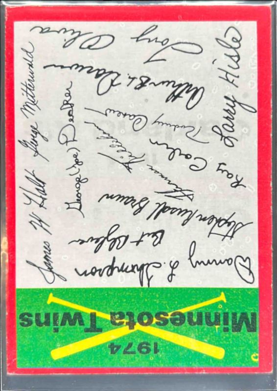 1974 Topps Team Checklists