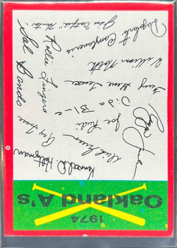 1974 Topps Team Checklists