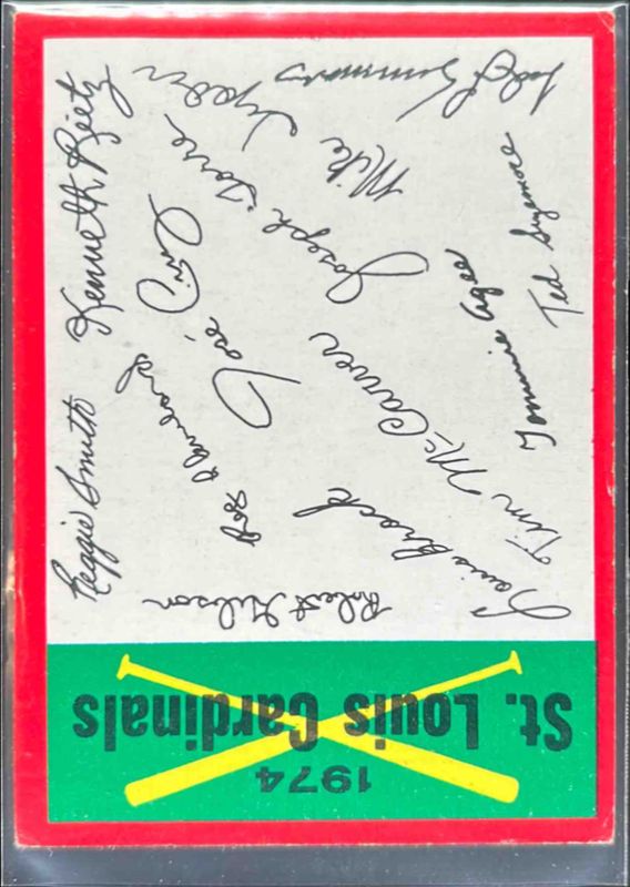 1974 Topps Team Checklists