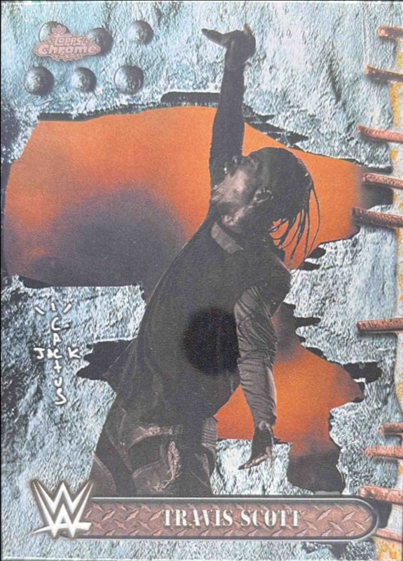 Travis Scott 2025 Topps Chrome WWE x Cactus Jack #100 Base RAW