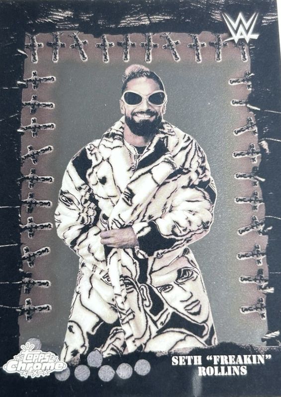 Seth Rollins 2025 Topps Chrome WWE x Cactus Jack #FMP-30 Famed Phantoms RAW