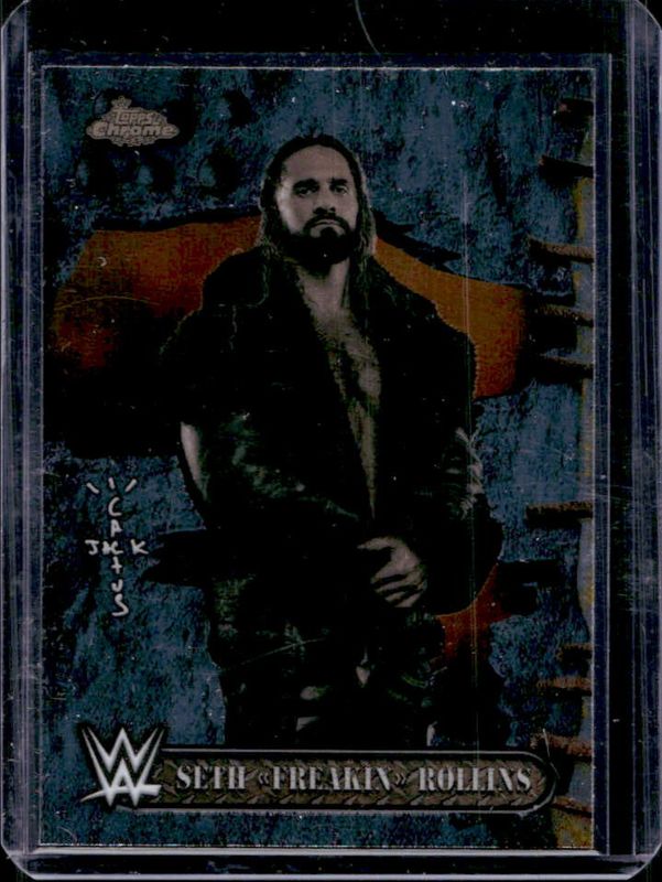 Seth Rollins 2025 Topps Chrome WWE x Cactus Jack #17 Base RAW