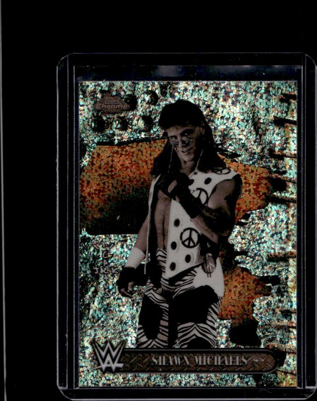 Shawn Michaels 2025 Topps Chrome WWE x Cactus Jack #80 Speckle Refractor /299 RAW