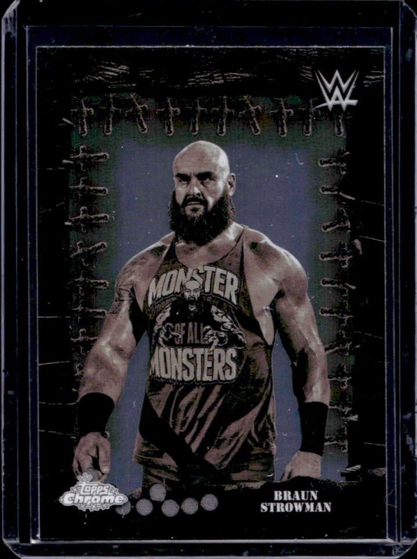 Braun Strowman 2025 Topps Chrome WWE x Cactus Jack #FMP-47 Famed Phantoms RAW