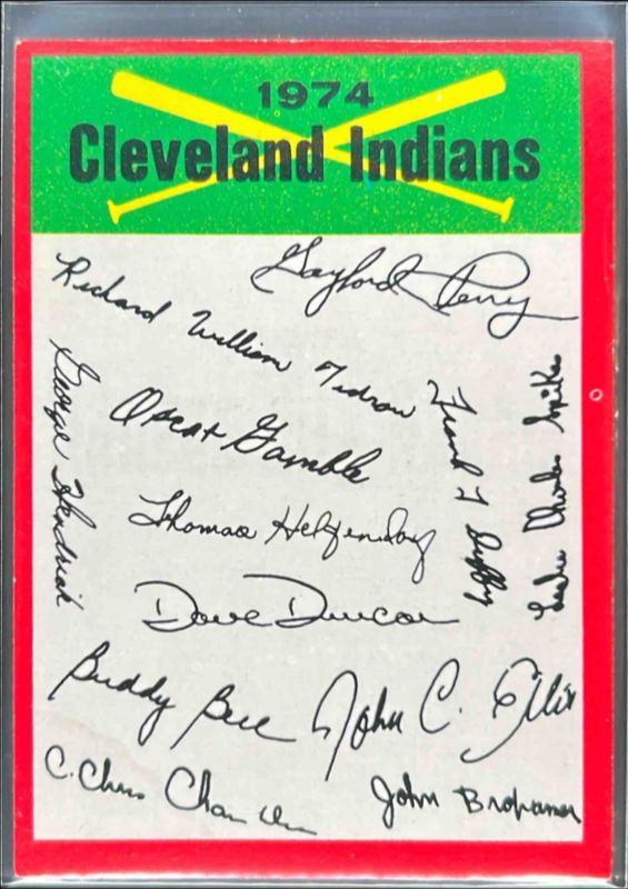 1974 Topps Team Checklists