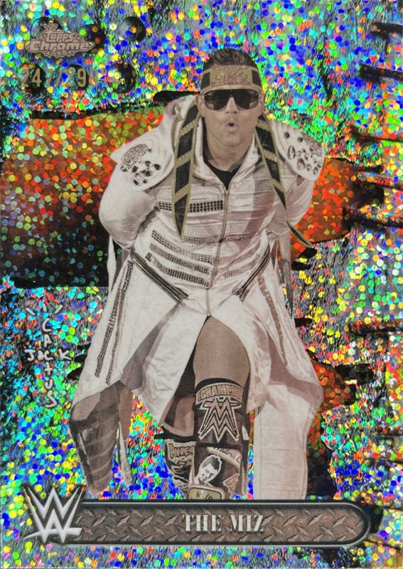 The Miz 2025 Topps Chrome WWE x Cactus Jack #96 Speckle Refractor /299 RAW