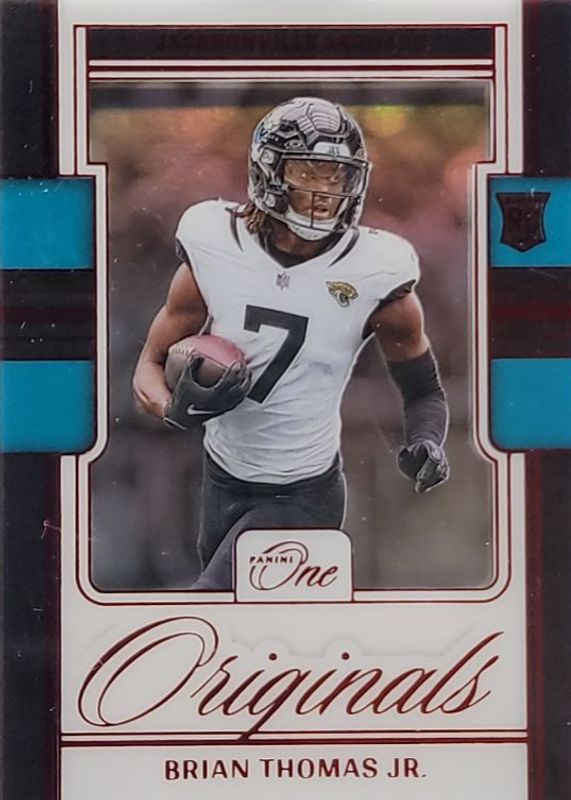 Brian Thomas Jr. 2024 One #OO-BTJ One Originals - Red /49 Rookie RAW