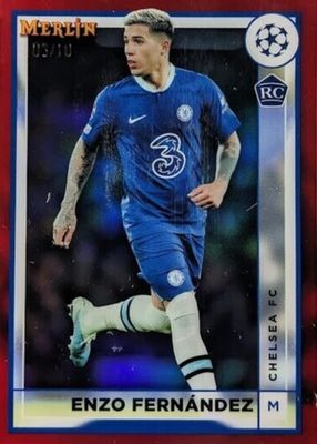 2022 Topps Merlin Chrome UEFA Club Competitions #147 Red Refractor /10