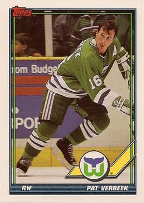 Pat Verbeek 1991 Topps #499 Base RAW