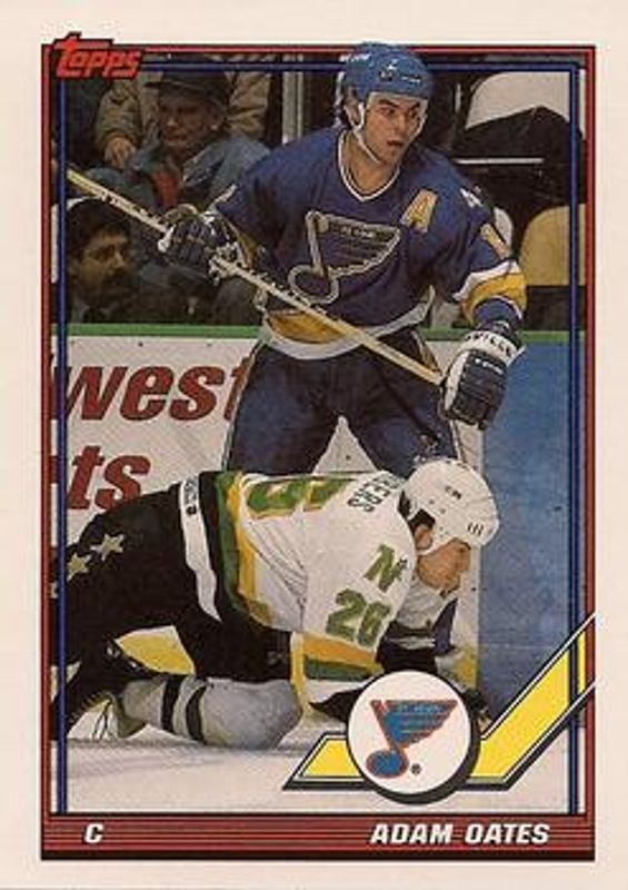 Adam Oates 1991 Topps #448 Base RAW