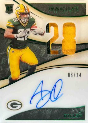 2020 Immaculate #IN-AJD Immaculate Numbers Rookie Patch Autographs - Premium Edition /14