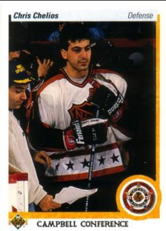 Chris Chelios 1990 Upper Deck #491 Base RAW
