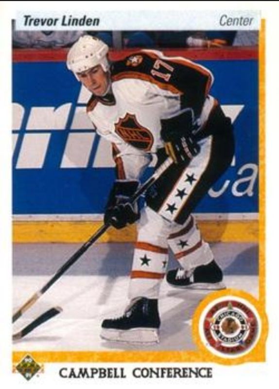 Trevor Linden 1990 Upper Deck #480 Base RAW