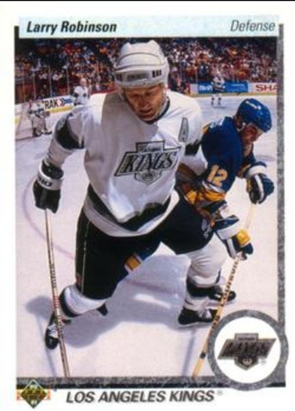 Larry Robinson 1990 Upper Deck #52a Base RAW
