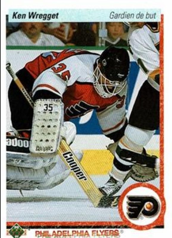 Ken Wregget 1990 Upper Deck French #89c Base RAW