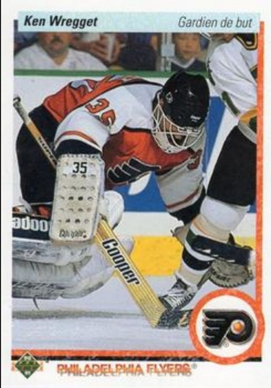 Ken Wregget 1990 Upper Deck French #89b Base RAW